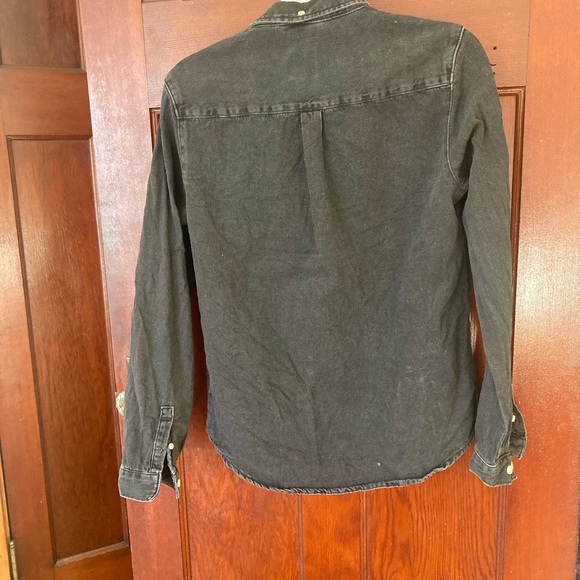 Black denim button up - Picture 4 of 4